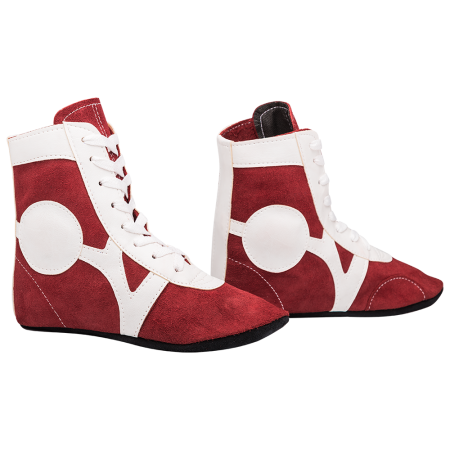 Купить Обувь для самбо RS001/2, замша, красный Rusco в Сельцо 