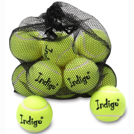 Купить Мяч для большого тенниса Indigo (12 шт в сетке) начальный уровень в Сельцо 